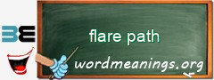 WordMeaning blackboard for flare path